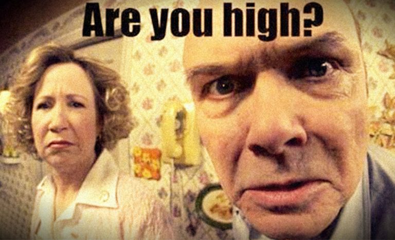caught smoking weed
