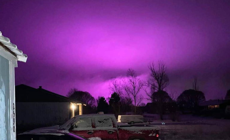 purple sky